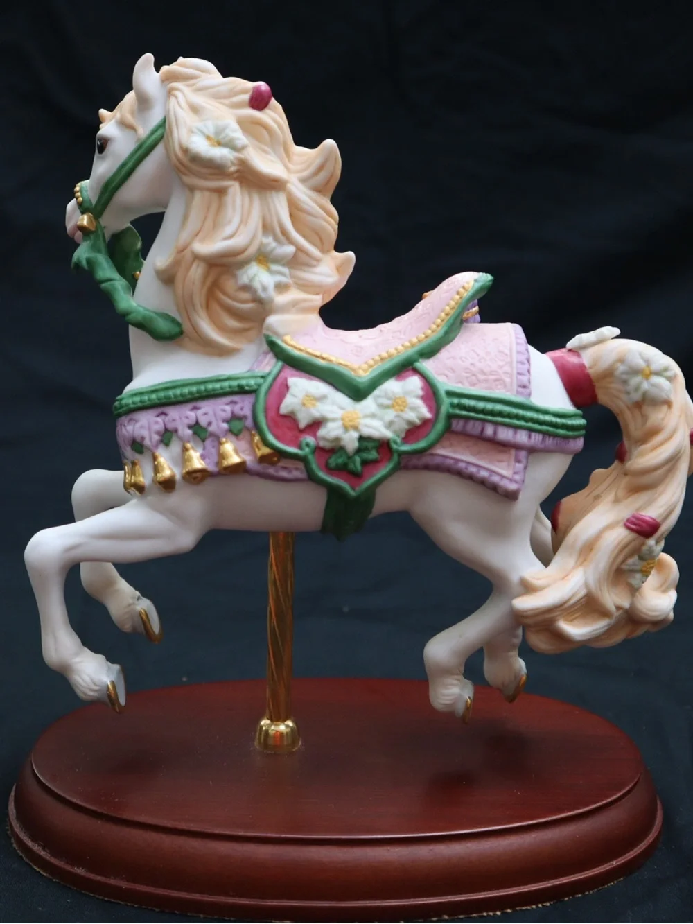 Lenox 1993 Carousel Christmas Horse Figurine